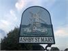 Ashby St Mary village sign by Tim Papworth