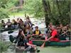 Canoeing in the canals